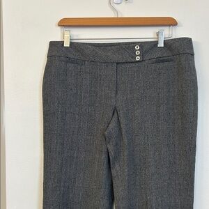 White House Black Market Charcoal Trousers